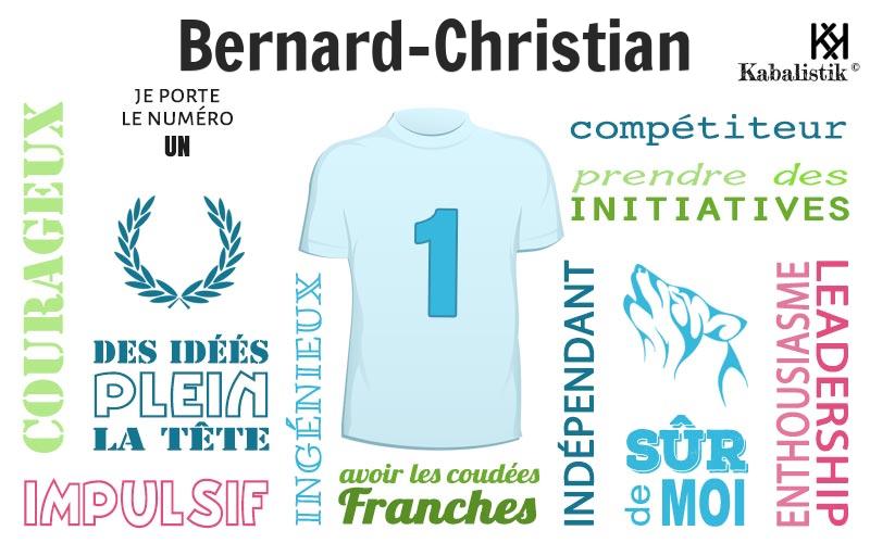 La signification numérologique du prénom Bernard-Christian