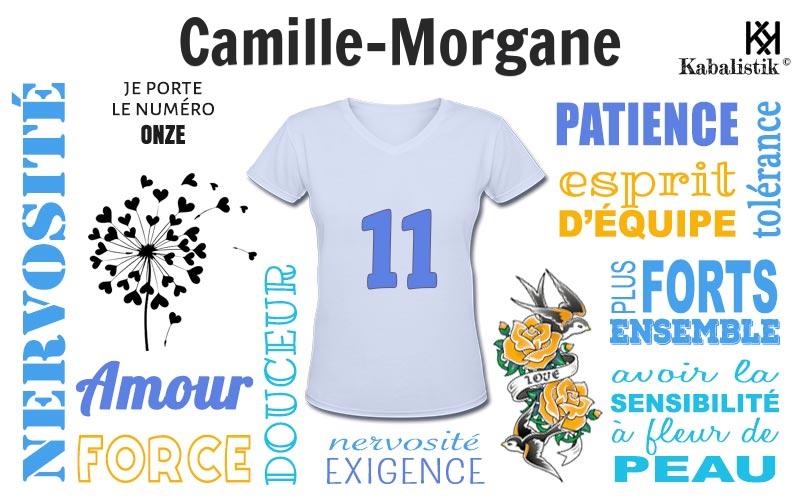 La signification numérologique du prénom Camille-Morgane