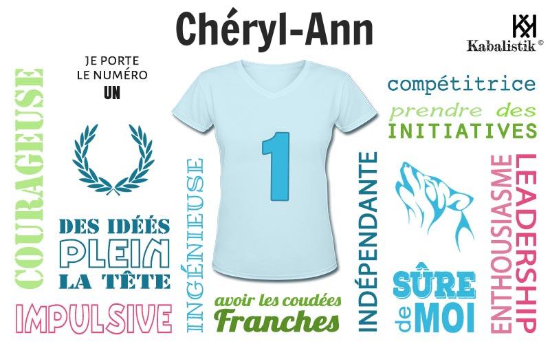 La signification numérologique du prénom Chéryl-Ann