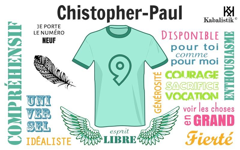 La signification numérologique du prénom Chistopher-Paul