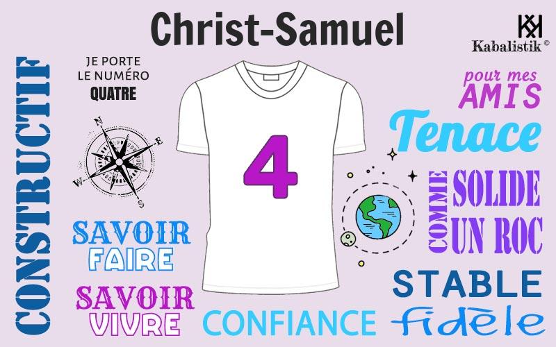 La signification numérologique du prénom Christ-Samuel