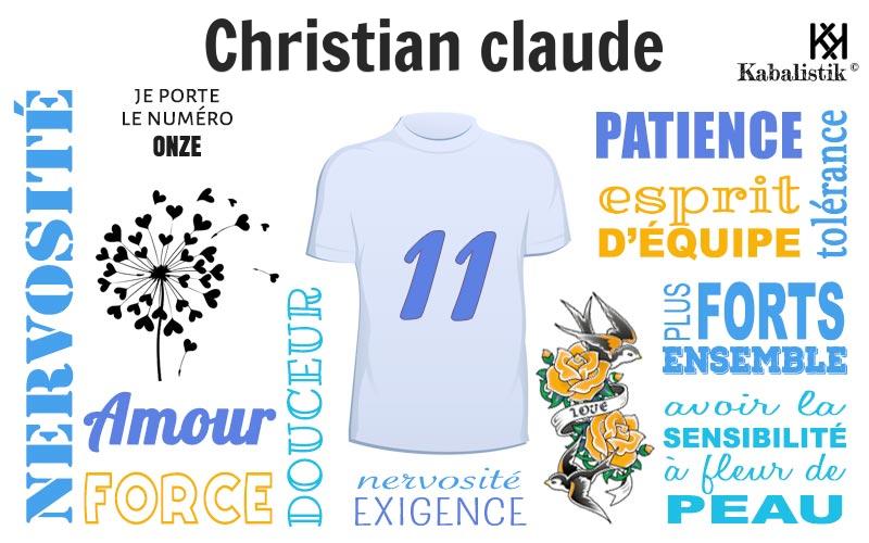 La signification numérologique du prénom Christian Claude