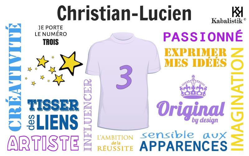 La signification numérologique du prénom Christian-Lucien