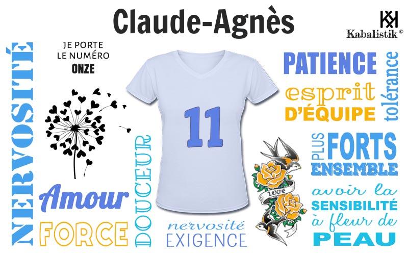 La signification numérologique du prénom Claude-Agnès