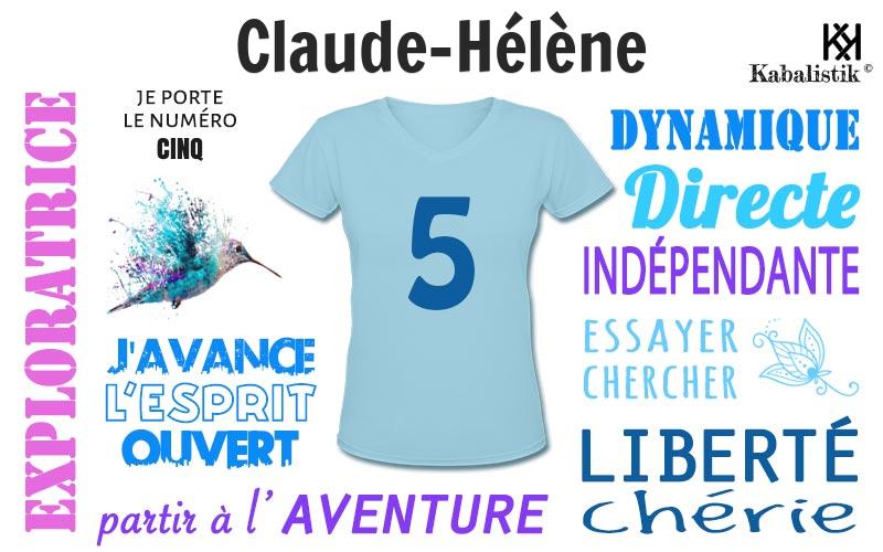 La signification numérologique du prénom Claude-Hélène