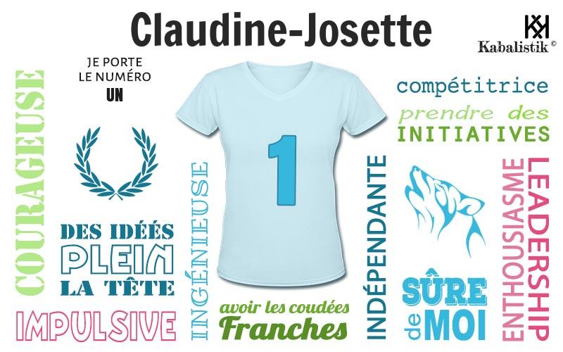 La signification numérologique du prénom Claudine-Josette