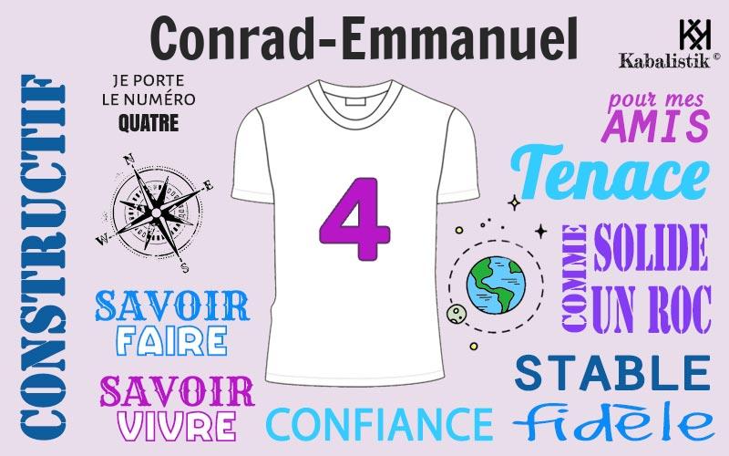 La signification numérologique du prénom Conrad-Emmanuel