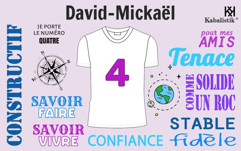 La signification numérologique du prénom David-Mickaël