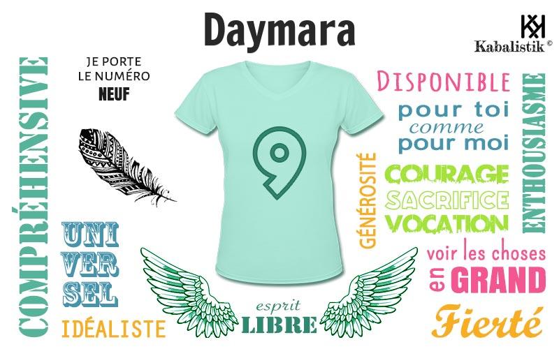 La signification numérologique du prénom Daymara