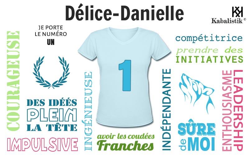 La signification numérologique du prénom Délice-Danielle