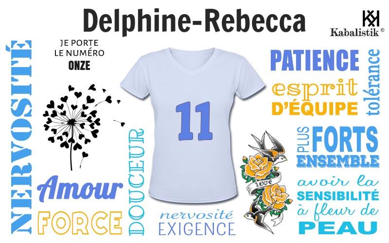 La signification numérologique du prénom Delphine-Rebecca