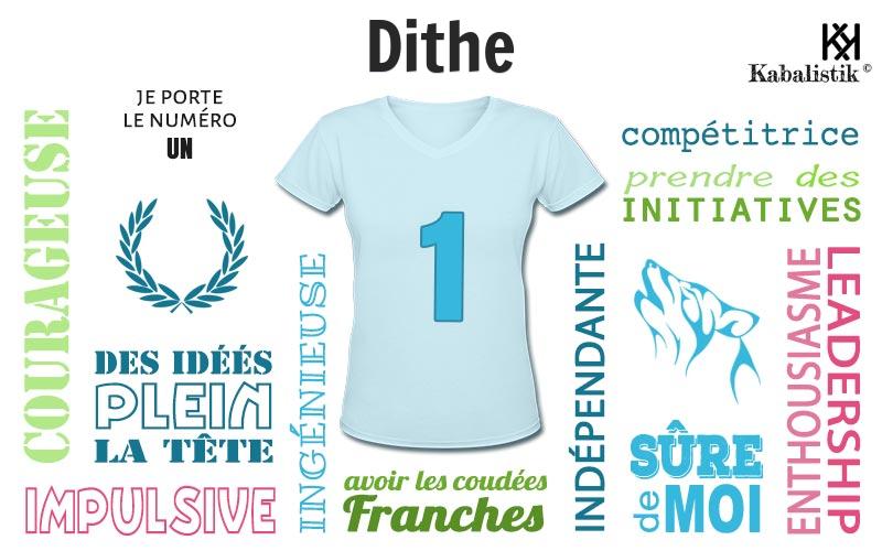 La signification numérologique du prénom Dithe