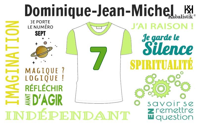 La signification numérologique du prénom Dominique-Jean-Michel