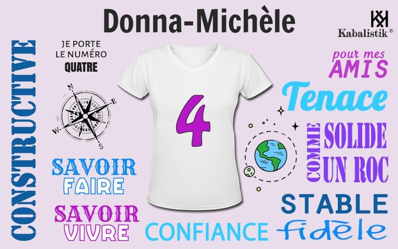 La signification numérologique du prénom Donna-Michèle