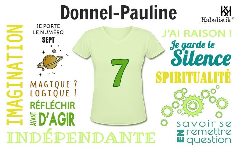 La signification numérologique du prénom Donnel-Pauline