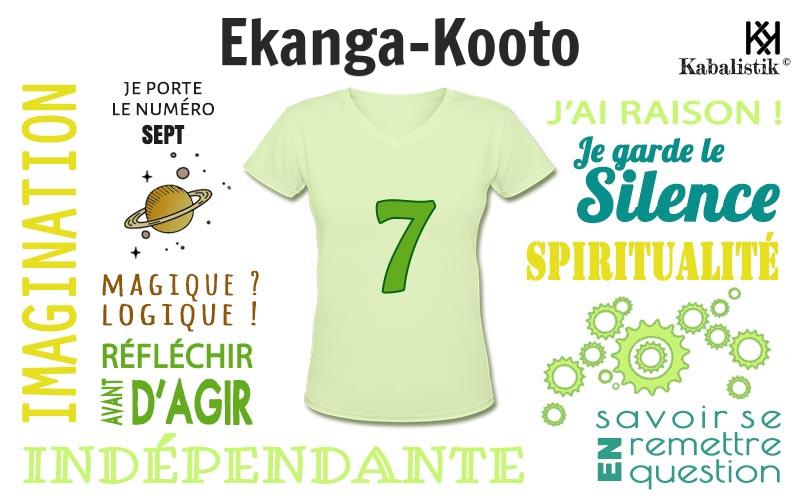 La signification numérologique du prénom Ekanga-Kooto
