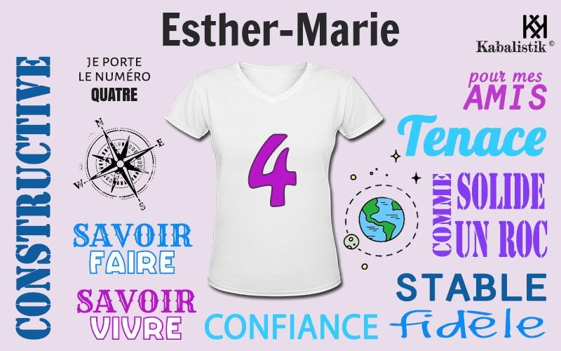 La signification numérologique du prénom Esther-Marie