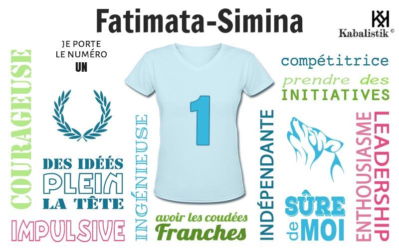 La signification numérologique du prénom Fatimata-Simina