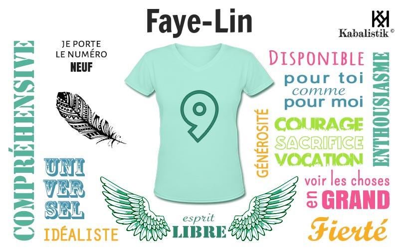 La signification numérologique du prénom Faye-Lin