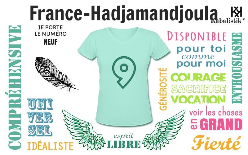 La signification numérologique du prénom France-Hadjamandjoula