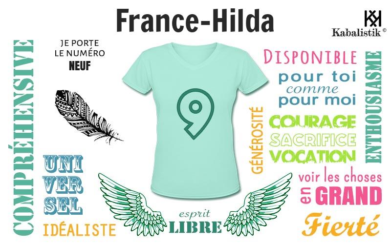 La signification numérologique du prénom France-Hilda