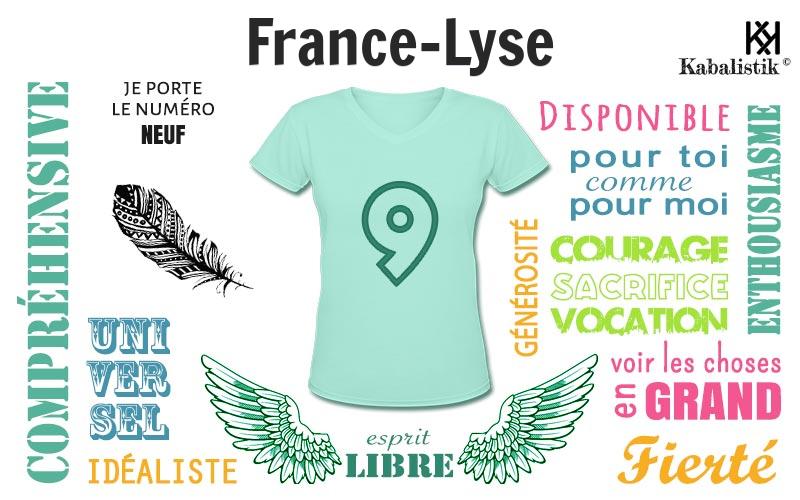 La signification numérologique du prénom France-Lyse