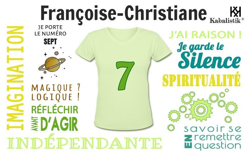 La signification numérologique du prénom Françoise-Christiane