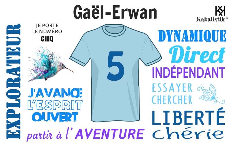 La signification numérologique du prénom Gaël-Erwan