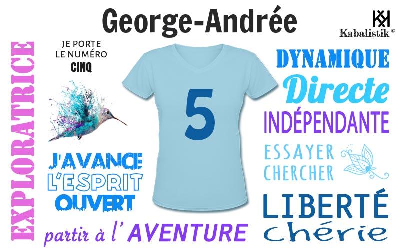 La signification numérologique du prénom George-Andrée