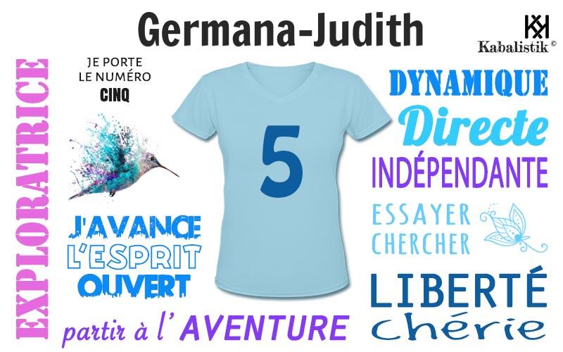 La signification numérologique du prénom Germana-Judith