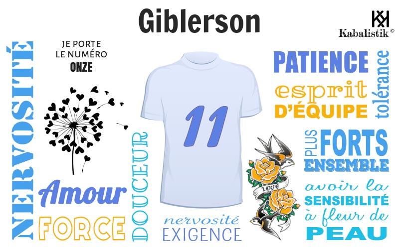 La signification numérologique du prénom Giblerson