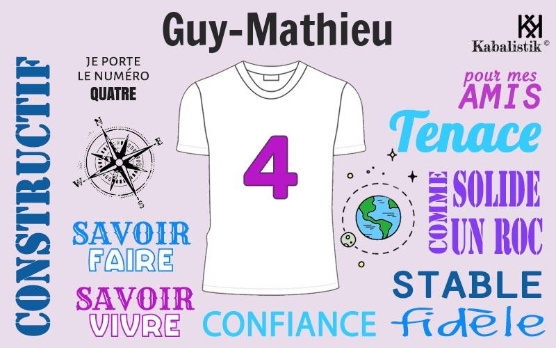 La signification numérologique du prénom Guy-Mathieu