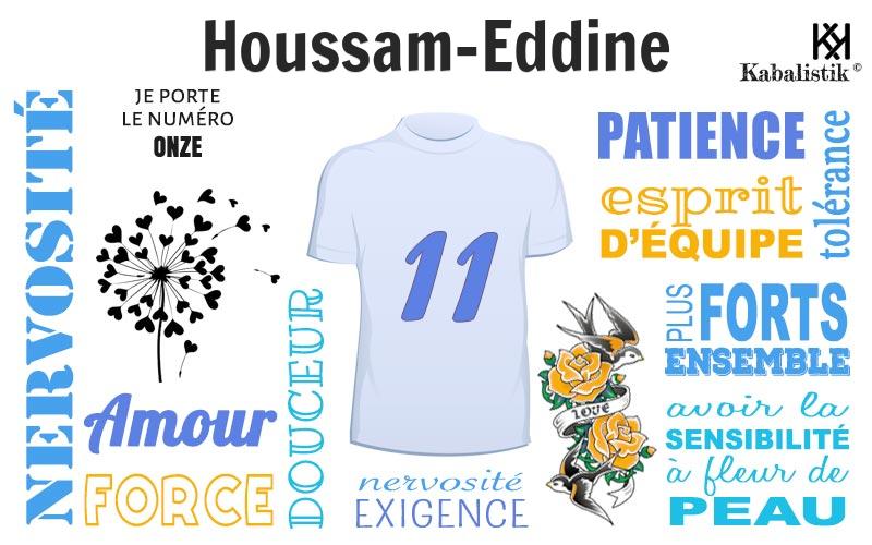 La signification numérologique du prénom Houssam-Eddine