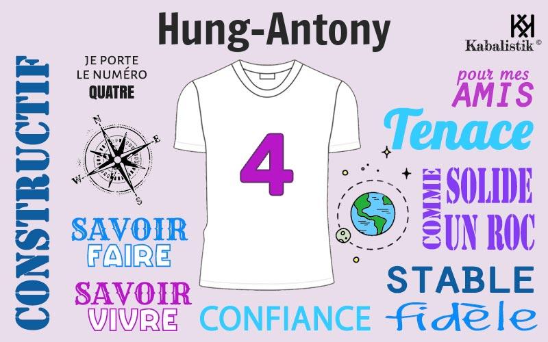 La signification numérologique du prénom Hung-Antony