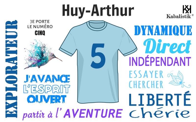 La signification numérologique du prénom Huy-Arthur