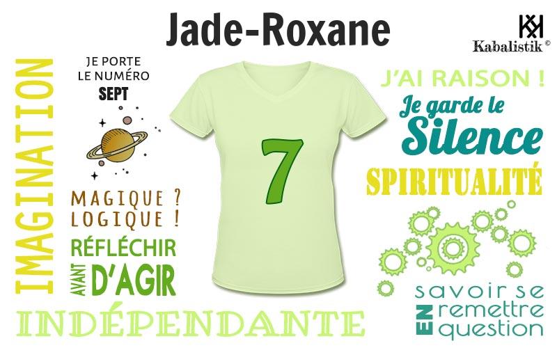 La signification numérologique du prénom Jade-Roxane