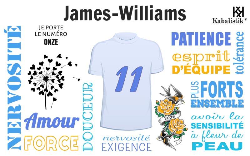 La signification numérologique du prénom James-Williams