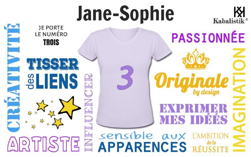 La signification numérologique du prénom Jane-Sophie