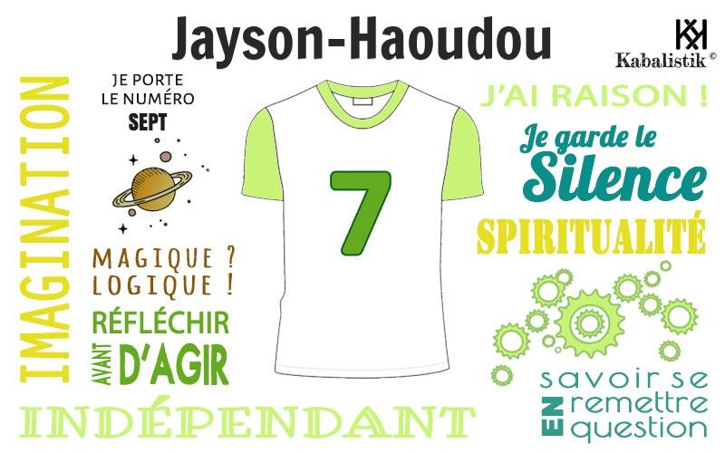 La signification numérologique du prénom Jayson-Haoudou