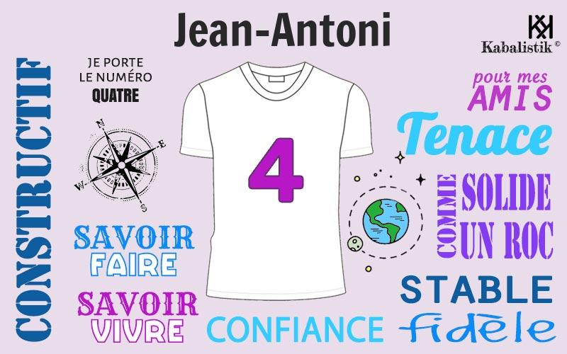 La signification numérologique du prénom Jean-Antoni