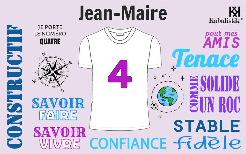 La signification numérologique du prénom Jean-Maire