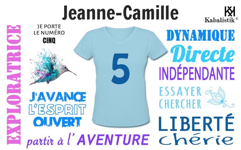 La signification numérologique du prénom Jeanne-Camille