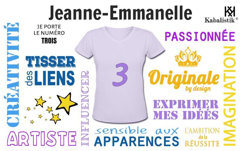 La signification numérologique du prénom Jeanne-Emmanelle
