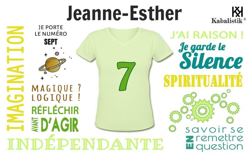 La signification numérologique du prénom Jeanne-Esther