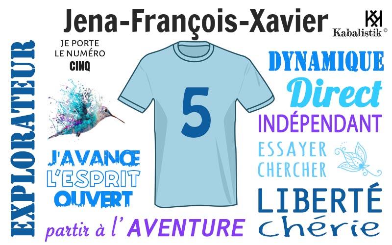 La signification numérologique du prénom Jena-François-Xavier