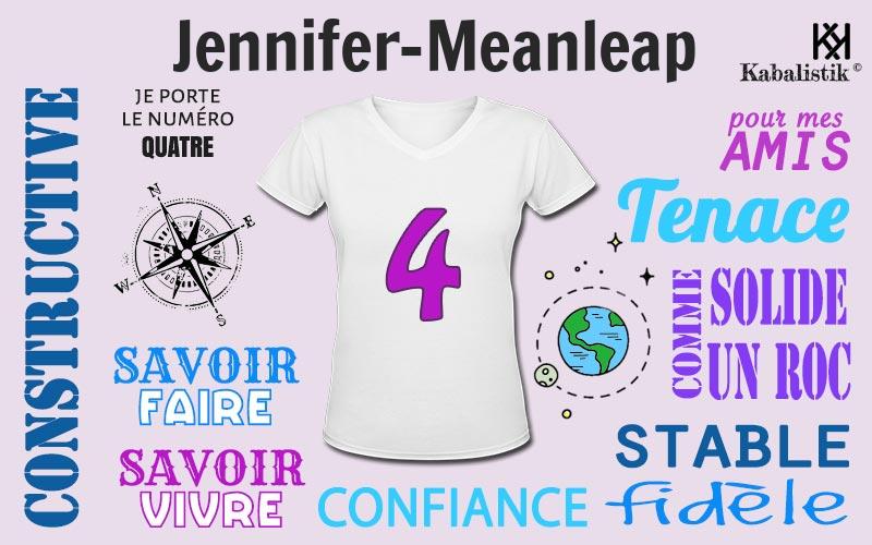 La signification numérologique du prénom Jennifer-Meanleap