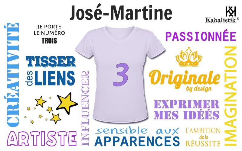 La signification numérologique du prénom José-Martine