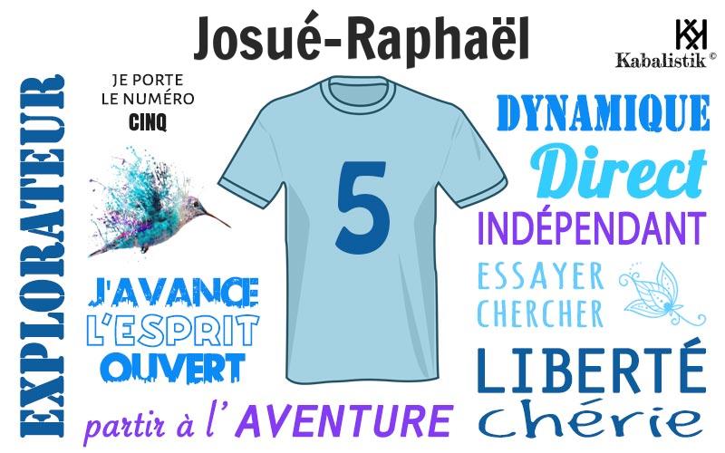La signification numérologique du prénom Josué-Raphaël