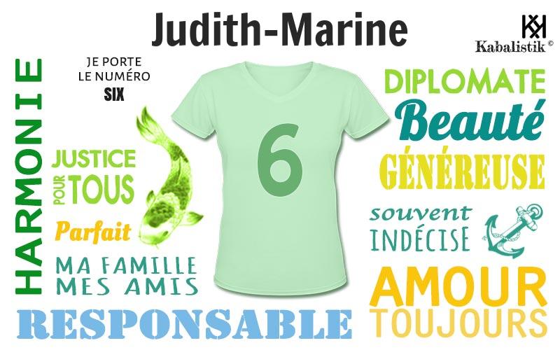 La signification numérologique du prénom Judith-Marine