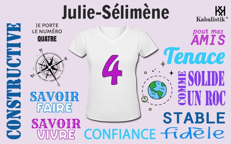 La signification numérologique du prénom Julie-Sélimène